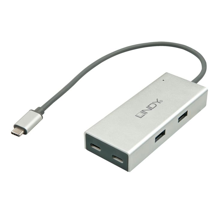 Хъб Lindy, 4-портов USB 3.1 Type C