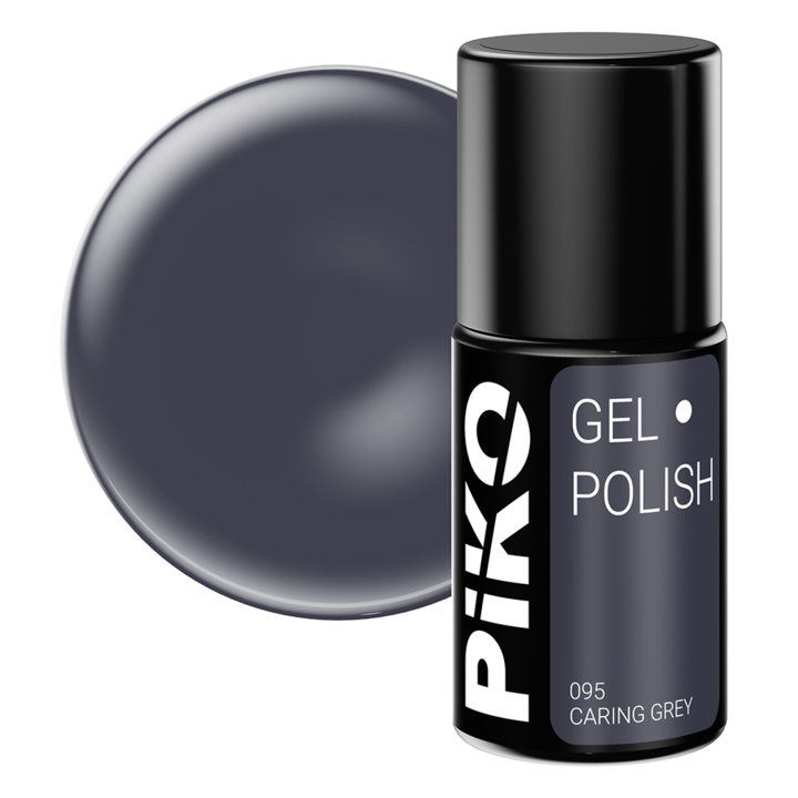 Piko félpermanens körömlakk, 7 g, 095 Caring Grey