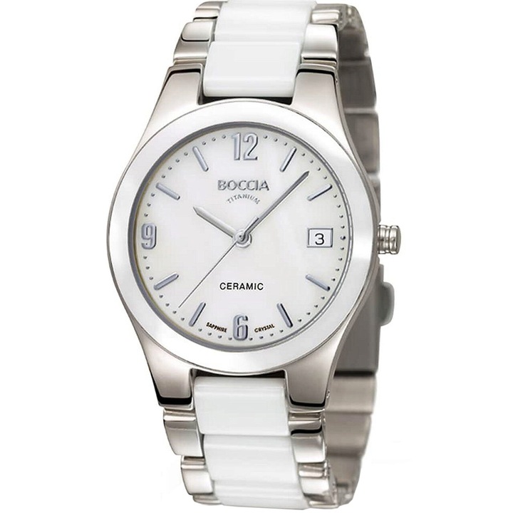 Дамски часовник Boccia 3189-01, Кварцов, 32мм, 5ATM