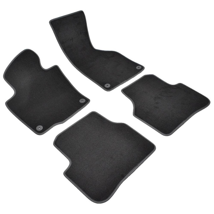 Set Covorase Auto Mocheta Volkswagen Jetta Vi (2010-)- Sisteme Fixare Rotunde