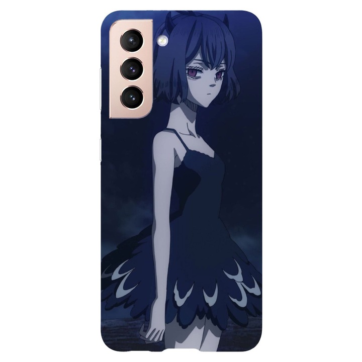 Кейс съвместим с Samsung Galaxy S21 Plus модел Nero Black Clover, силикон, TPU, обратното