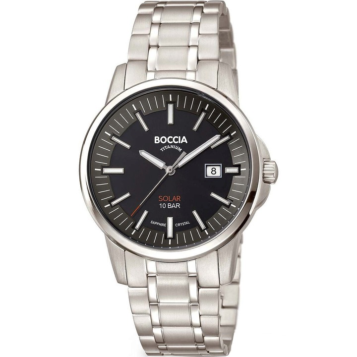 Ceas barbatesc Boccia 3643-04, Quartz, 39mm, 10ATM