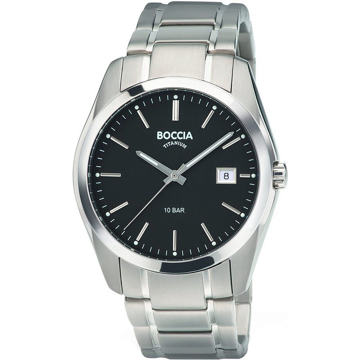 Мъжки часовник Boccia 3608-04, Кварцов, 41мм, 10ATM