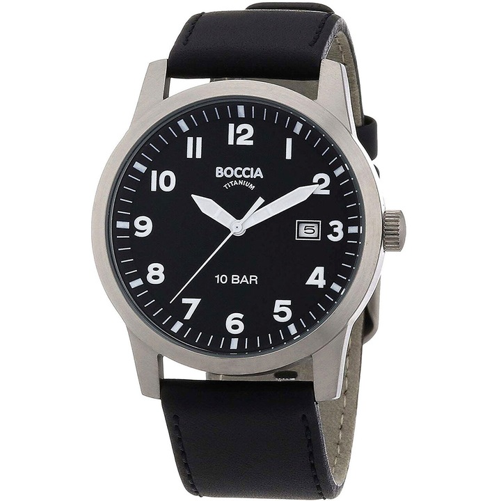 Ceas barbatesc Boccia 3631-01, Quartz, 38mm, 10ATM