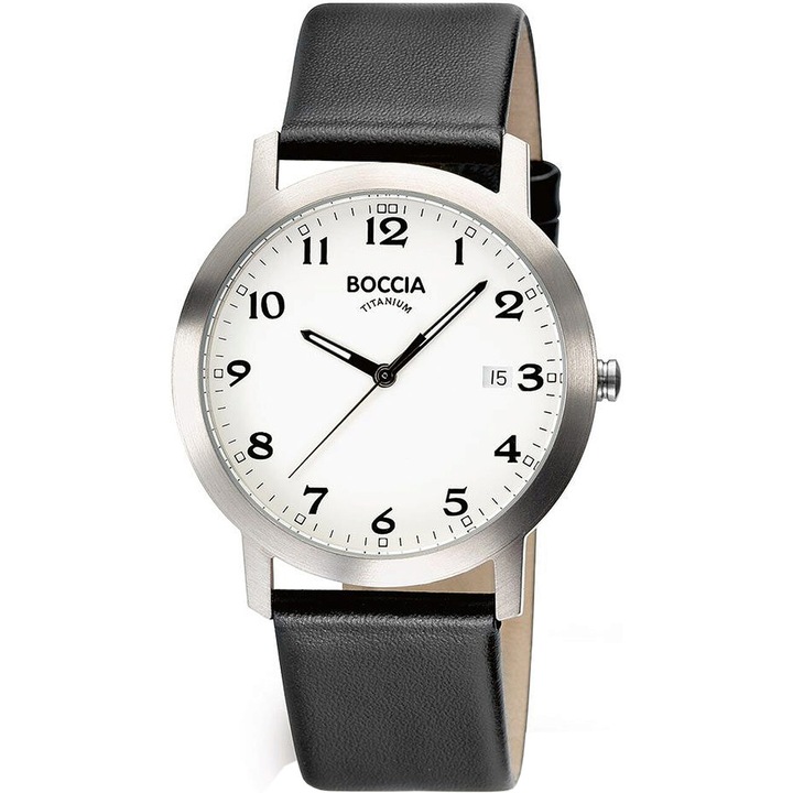 Ceas barbatesc Boccia 3618-01, Quartz, 38mm, 5ATM