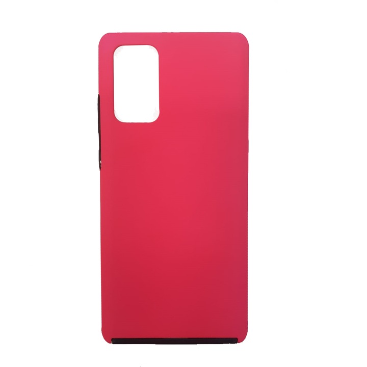 Калъф SAMSUNG Galaxy Note 10 Plus - 360 градуса цветен (силиконова предна част/пластмасов гръб) розово-неонов
