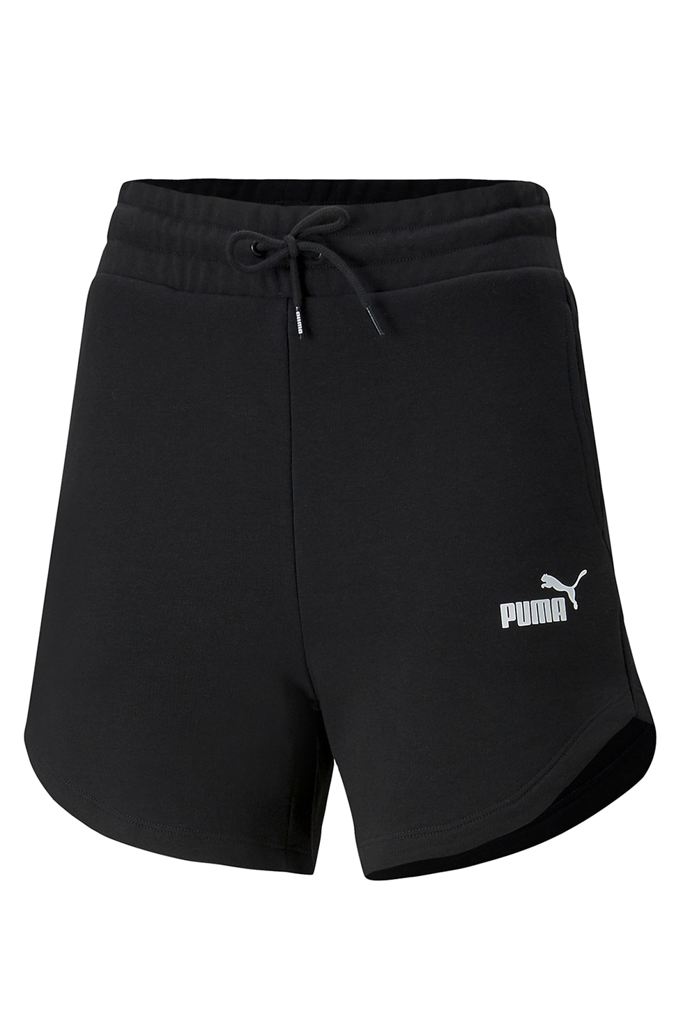 Puma, Къс панталон Essentials+ с висока талия и джобове, Черен, S - eMAG.bg