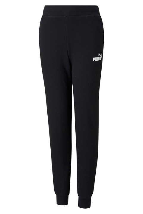 Puma, Спортен панталон Essentials със странични джобове, Бял/Черен