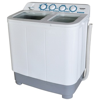 Masina de spalat rufe semiautomata Heinner HSWM-84WH, 8 kg, 4.6 kg, 2 cuve, Alb Masina de spalat rufe semiautomata Heinner HSWM-84WH, 8 kg, 4.6 kg, 2 cuve, Alb