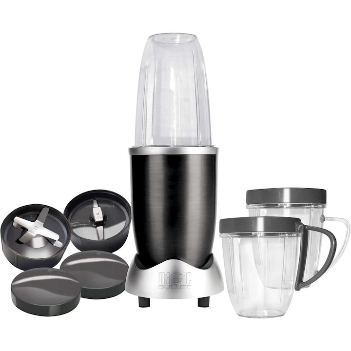 Robot de bucatarie electric, Adler, 1000W, 1,2l, argintiu, set complet