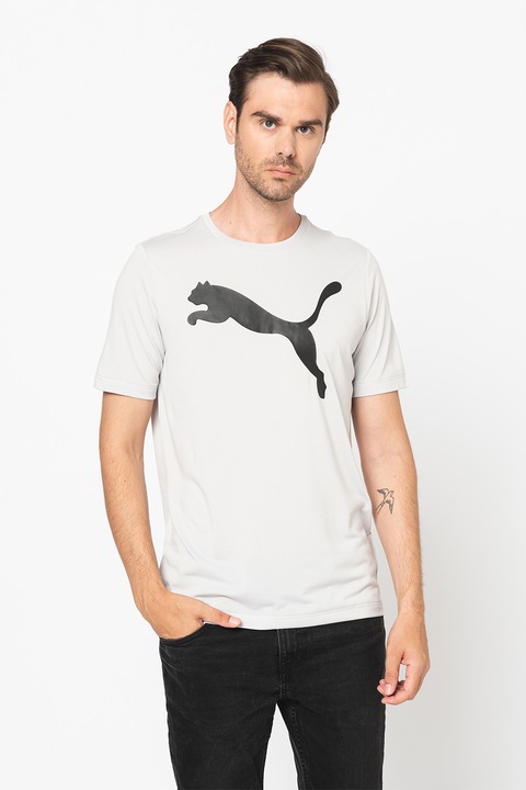 Puma, Tricou regular fit cu tehnologie dryCELL Active, Negru/Gri deschis