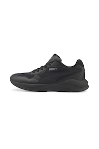 Puma, Спортни обувки X-Ray Speed Lite от еко кожа с мрежа, Черен, 8