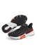 Puma, Pantofi sport de plasa tricotata, pentru antrenament PWRFrame, Negru, Portocaliu mandarina, 6.5