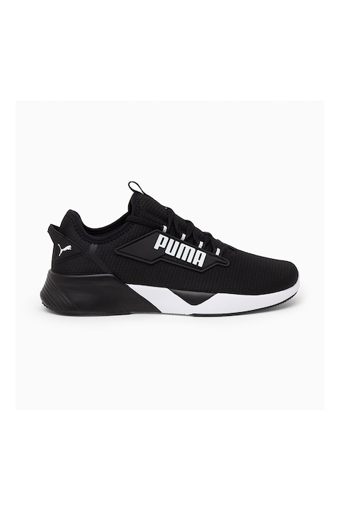 Puma, Pantofi unisex din material textil pentru alergare Retaliate 2, Alb/Negru