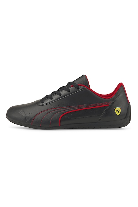 Puma, Ferrari műbőr sneaker kontrasztos részletekkel, Piros/Fekete