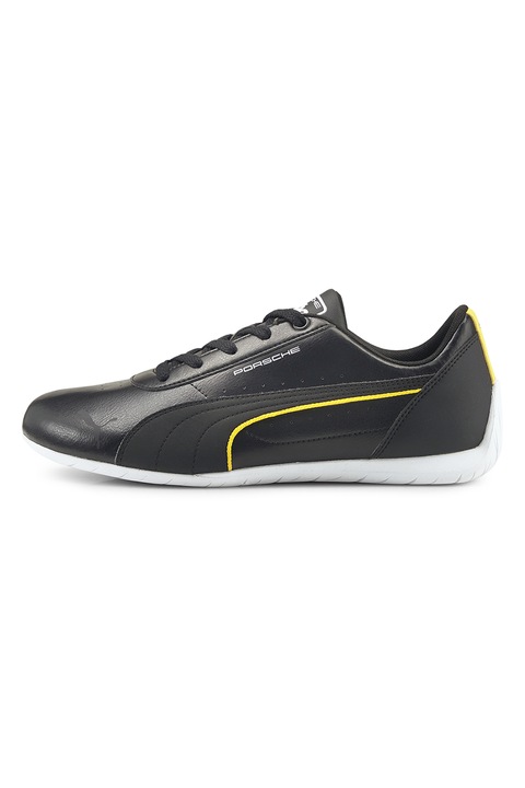 Puma, Pantofi sport de piele ecologica Porsche Legacy Neo Cat Motorsport, Negru, 42.5