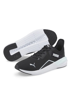 Puma - Мрежести спортни обувки Platinum Shimmer, Черен