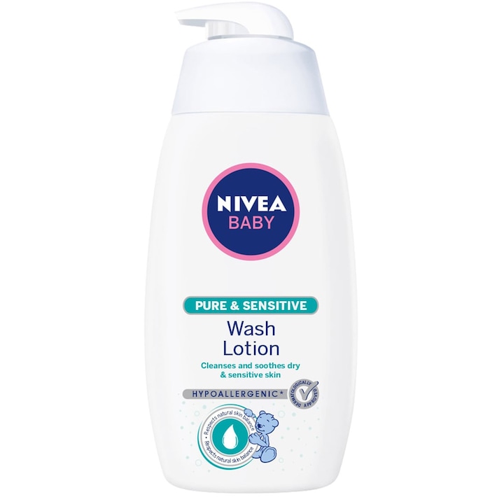 Nivea Baby Pure & Sensitive babafürdető lotion, 500ml