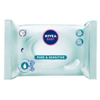 Servetele Nivea Baby Pure & Sensitive, 63 buc Servetele Nivea Baby Pure & Sensitive, 63 buc