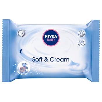 Servetele Nivea Baby Soft & Cream, 63 buc Servetele Nivea Baby Soft & Cream, 63 buc