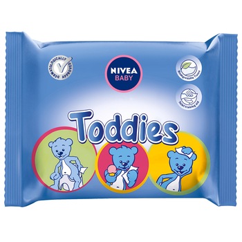 Servetele Nivea Baby Toddies, 60 buc Servetele Nivea Baby Toddies, 60 buc