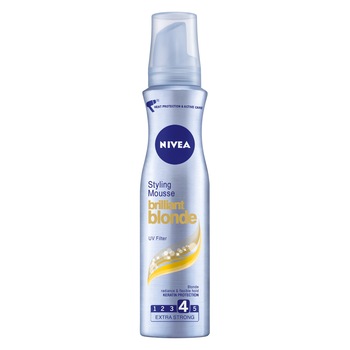 Spuma pentru coafat Nivea Styling Brilliant Blonde, 150 ml Spuma pentru coafat Nivea Styling Brilliant Blonde, 150 ml