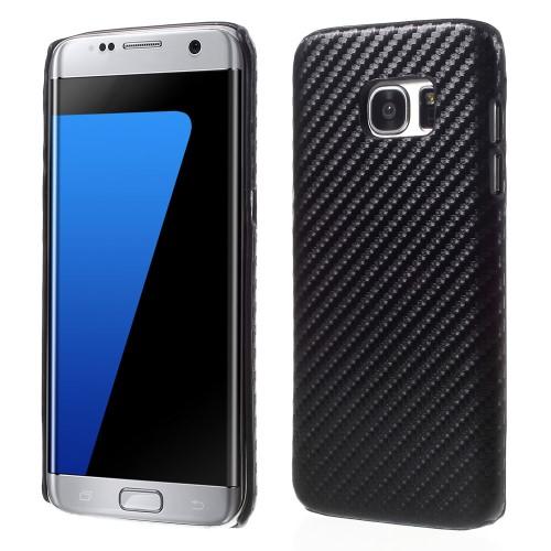 Carcasa Samsung Galaxy S7 Edge G935 , Plastic Dur, Neagra, Protectie Spate