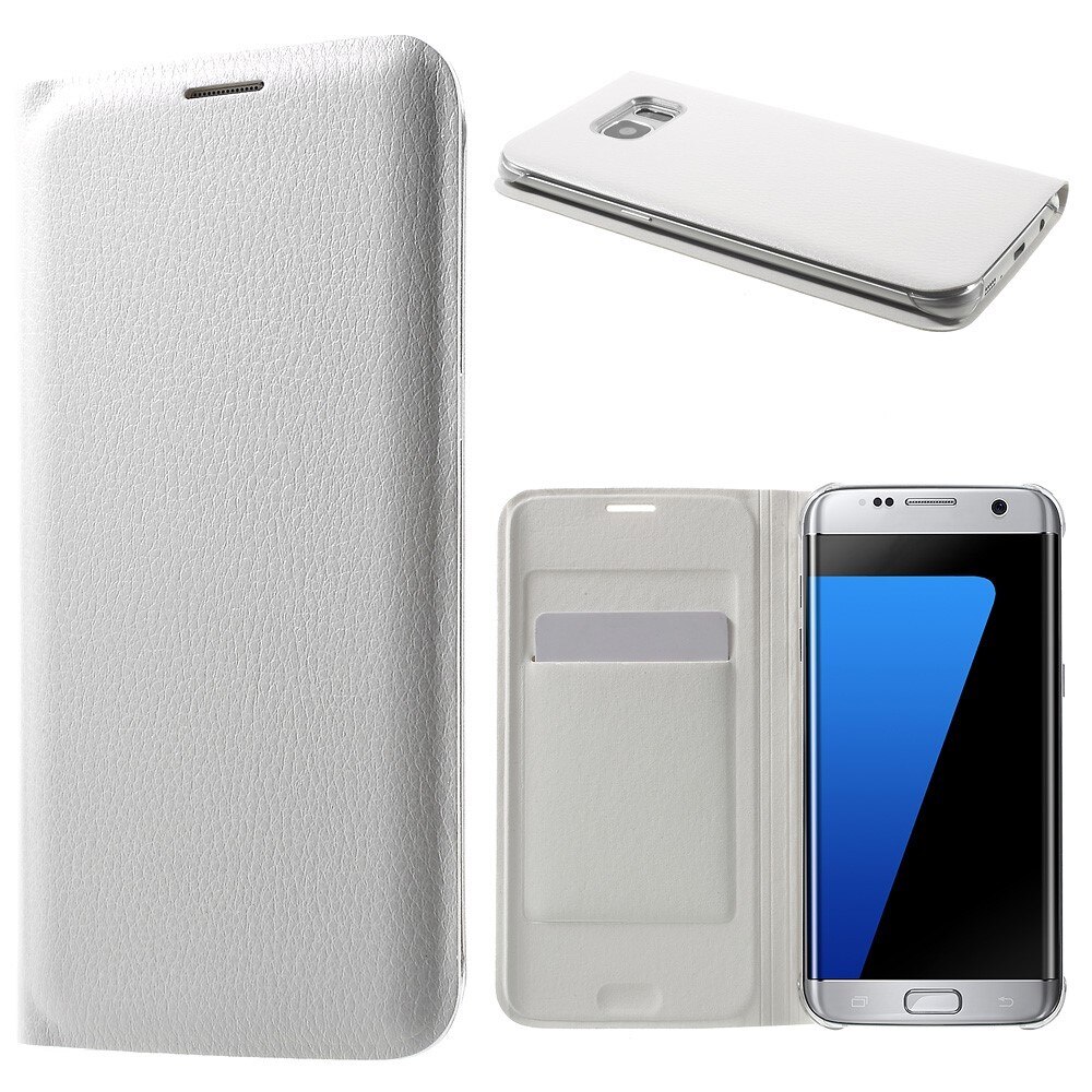 Husa Samsung Galaxy S7 edge G935, Piele Ecologica, Toto, White