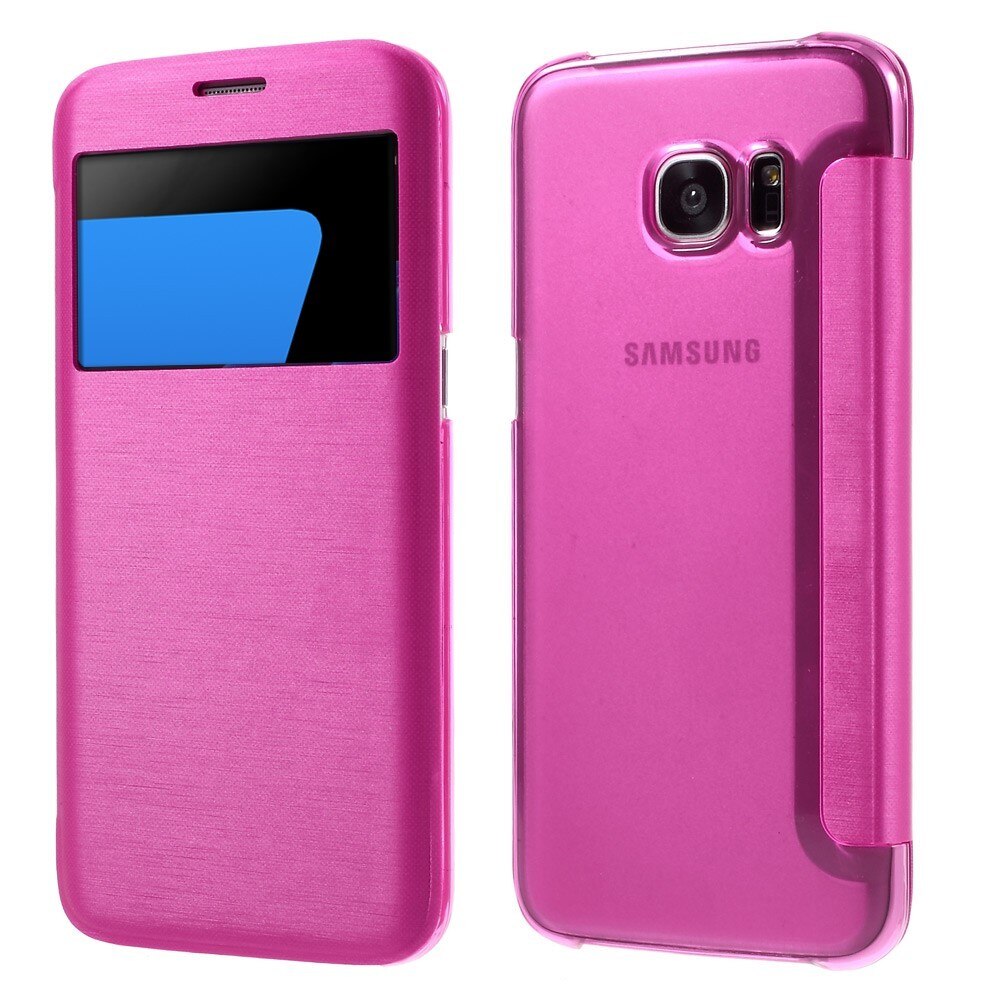 Husa Samsung Galaxy S7 Edge G935, Book, Rose, Deschidere Laterala