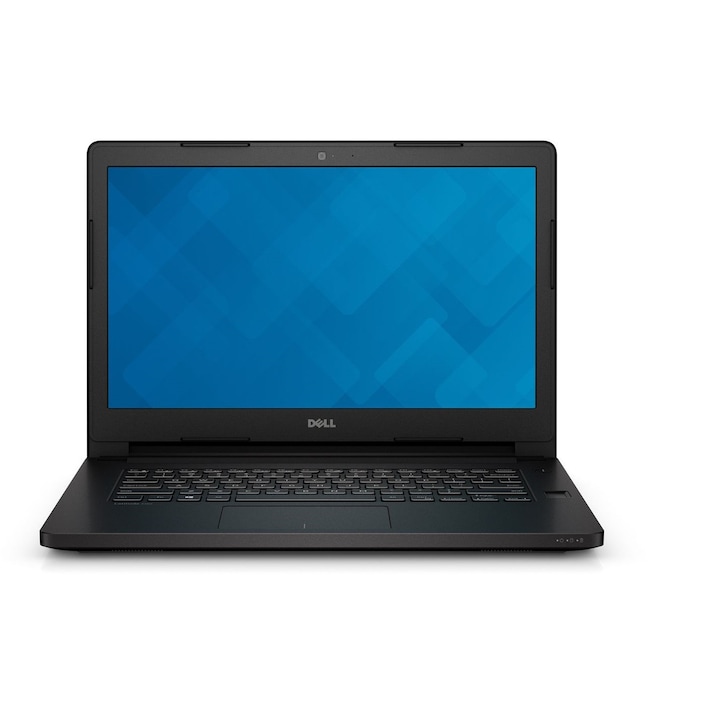 Лаптоп Dell Latitude 3470 с Windows 10 с Intel Core i3-6100U (2.30 GHz, 3M), 4 GB, 500GB SATA 7200rpm, без SSD, Intel HD Graphics 520, Windows 10 Pro 64-bit, черен
