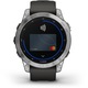 Смарт часовник Garmin Fenix 7, 47 mm, Silicone strap, Silver/Graphite