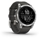 Смарт часовник Garmin Fenix 7, 47 mm, Silicone strap, Silver/Graphite