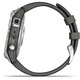 Смарт часовник Garmin Fenix 7, 47 mm, Silicone strap, Silver/Graphite