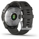 Смарт часовник Garmin Fenix 7, 47 mm, Silicone strap, Silver/Graphite