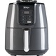 ФритюрниксгорещвъздухNinjaAF100,1550W,3.8л,4функциизаготвене,функциязадехидратиране,чекмеджескерамичнопокритие,75%по-малкомазнини,40-210°C,неплъзгащисекрачета,дигиталенпанел,сив/черен