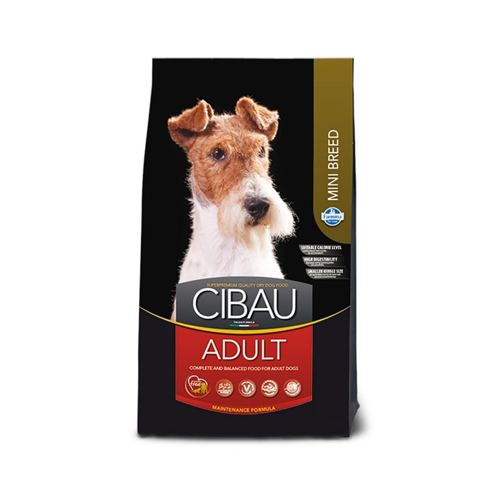 Hrana uscata pentru caini Cibau, Adult, Talie mica, 2.5 kg
