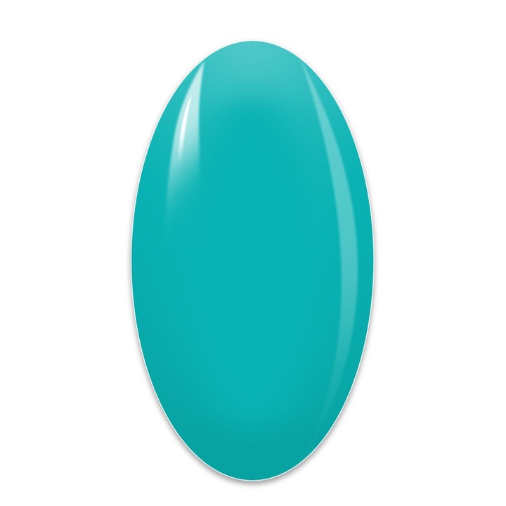 Gel Color, Cod EP24, Brand Exclusive Nails, Gama Premium Line, Culoare Blue Jade, Gramj 5ml