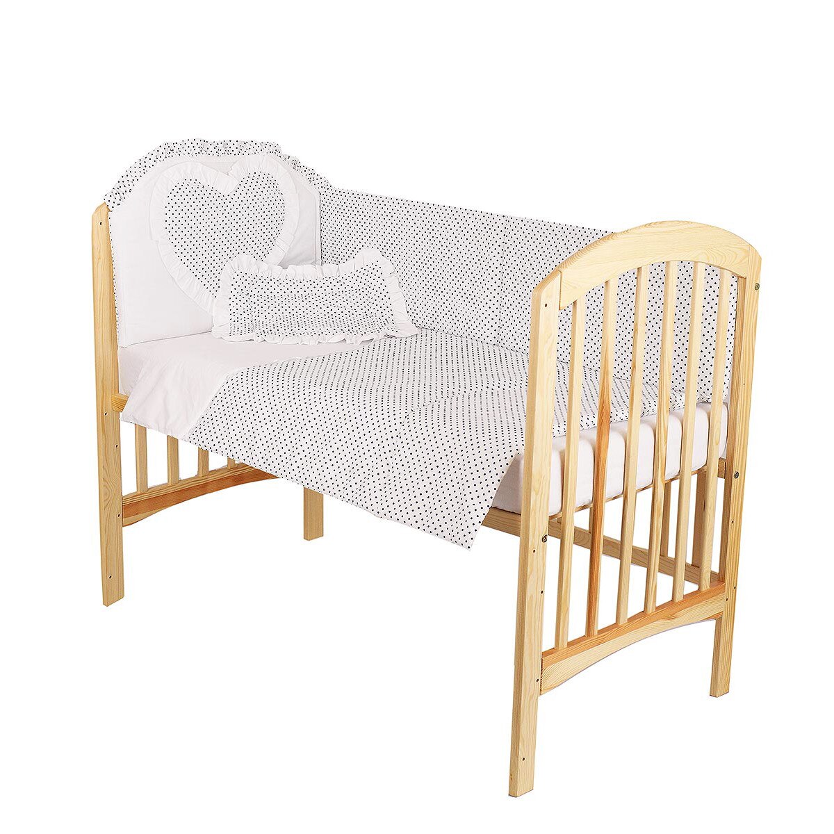 Lenjerie 5 piese, inimioara bluemarin, 120x60 cm