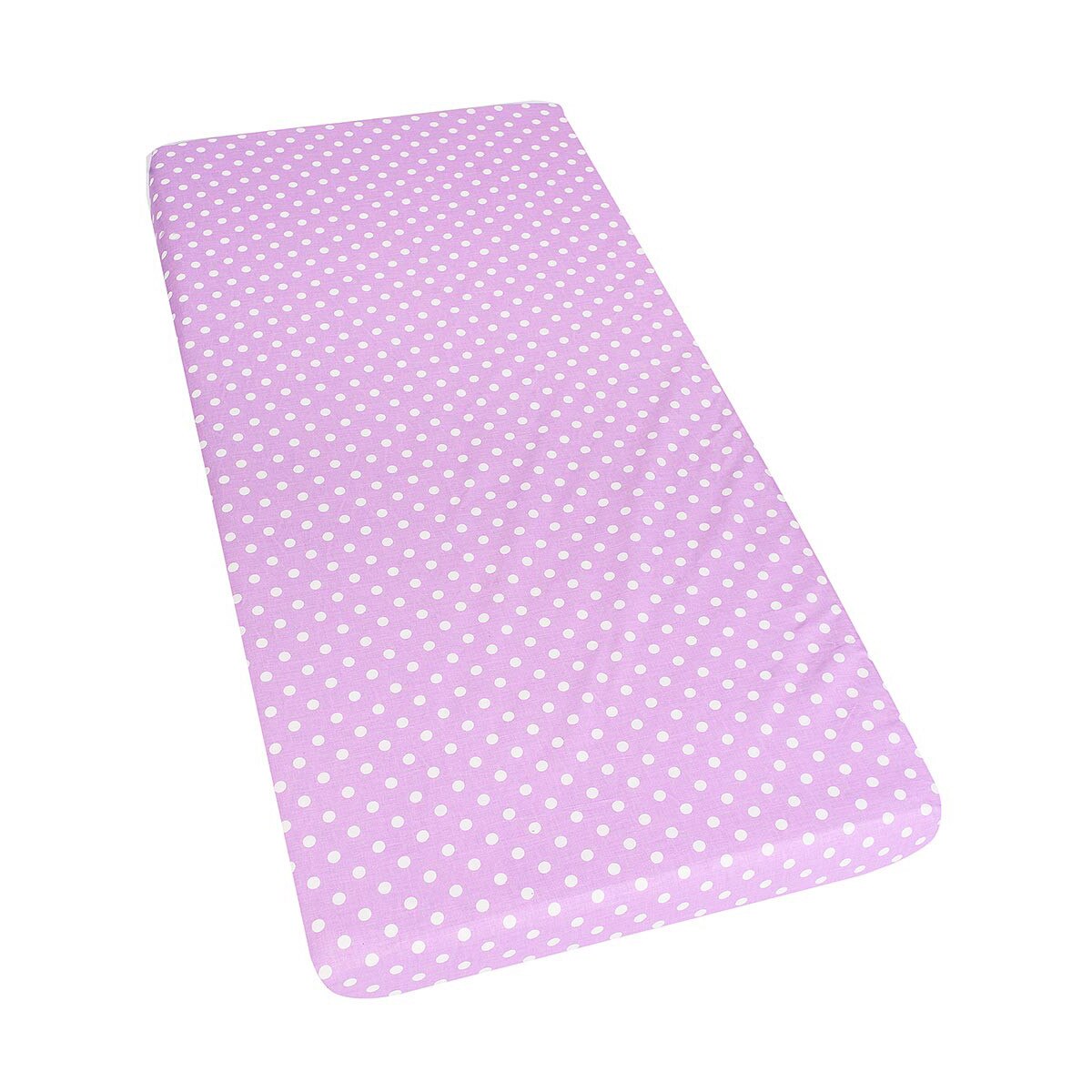 Cearceaf patut, mov cu buline albe, 120x60 cm