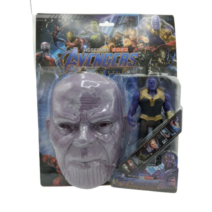 Set masca si figurina tip Avengers Hero Thanos,5 ani+
