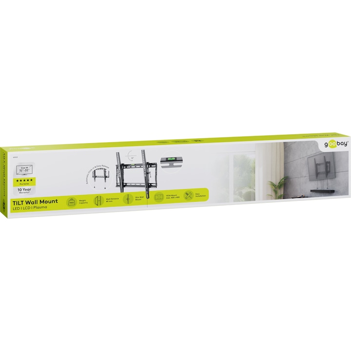 Стойка Goobay, За монтаж на телевизор, 32"-55", Черен