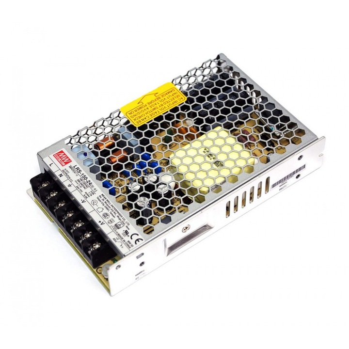 Sursa in comutatie AC-DC, 156W, 24V DC, 6.5A, Mean Well LRS-150-24
