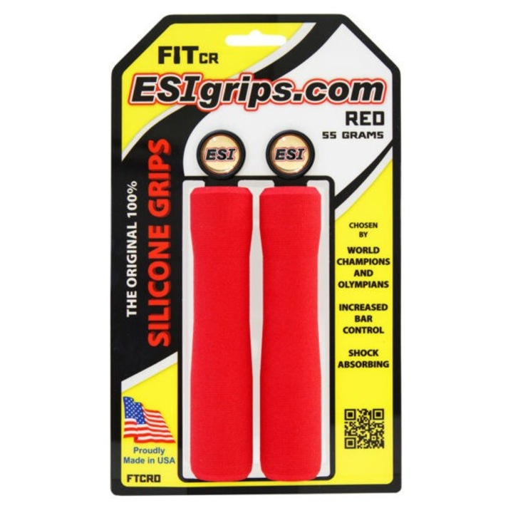 Грипове за велосипед ESI FIT CR, червени