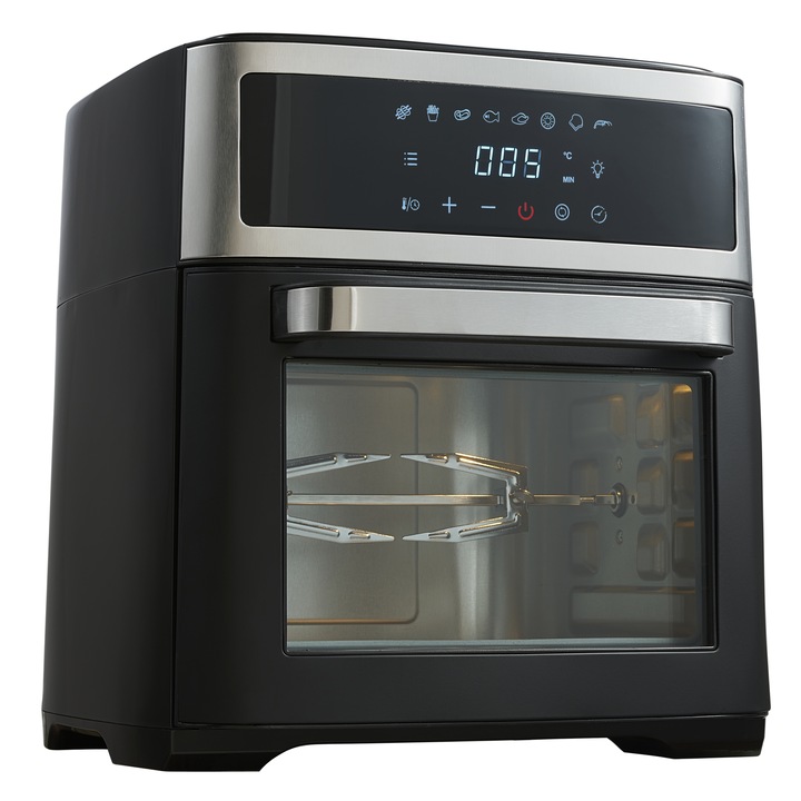 Фурна Airfryer 8 в 1 Adler AD 6309, 2500W, капацитет 13L, 8 програми, конвекция, дигитален дисплей, черна