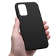 Калъф, съвместим с Oppo Reno 8T 4G, Soft Mousy TPU, ултра тънък, матов, гъвкав силикон, стилна защита, черен