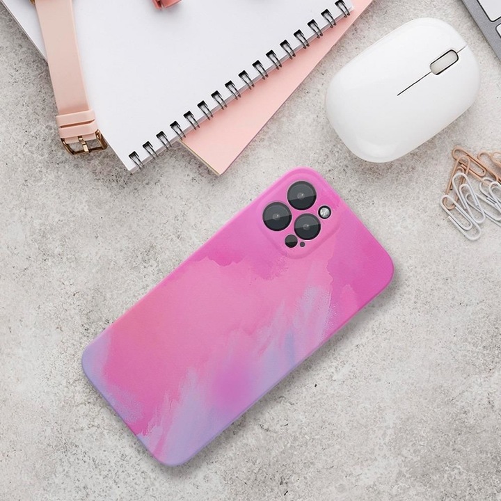 Husa Compatibila cu Apple iPhone 13 Pro - Forcell Pop Pink/Blue