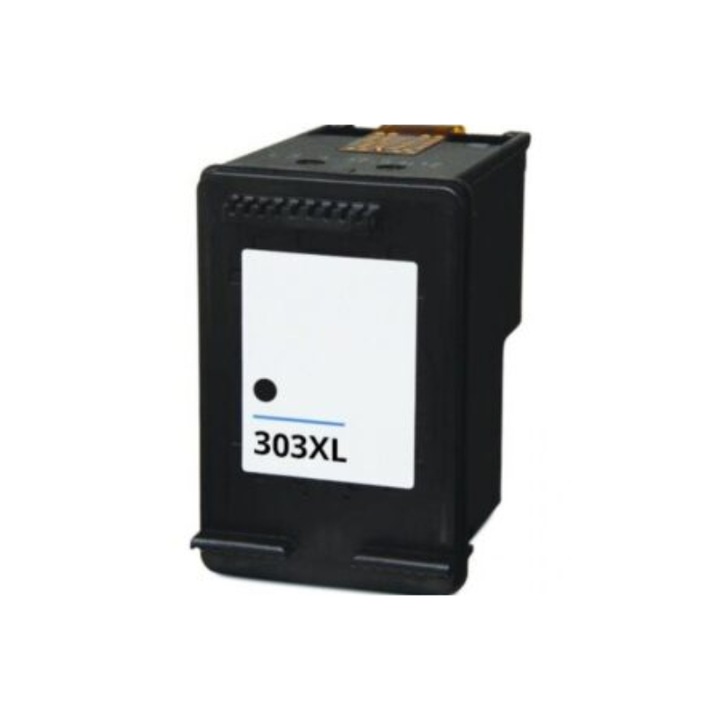 Cartus inkjet, marca TIN, compatibil cu HP T6N04AE / HP 303XL Black - 600 pagini, 12 ml