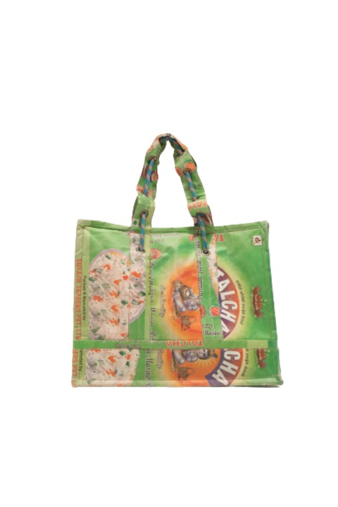 Geanta dama, Hemper, Shopper, Casual, Fermoar, Multicolor, Textil, 45 x 58 cm