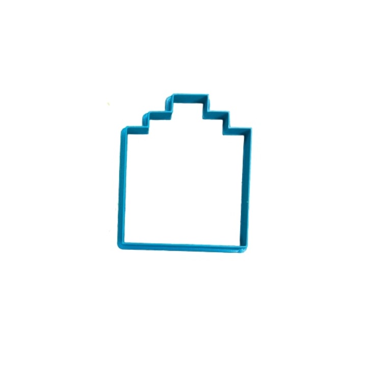 Forme taiat fursecuri, Cabana, Plastic, Albastru, 7 cm