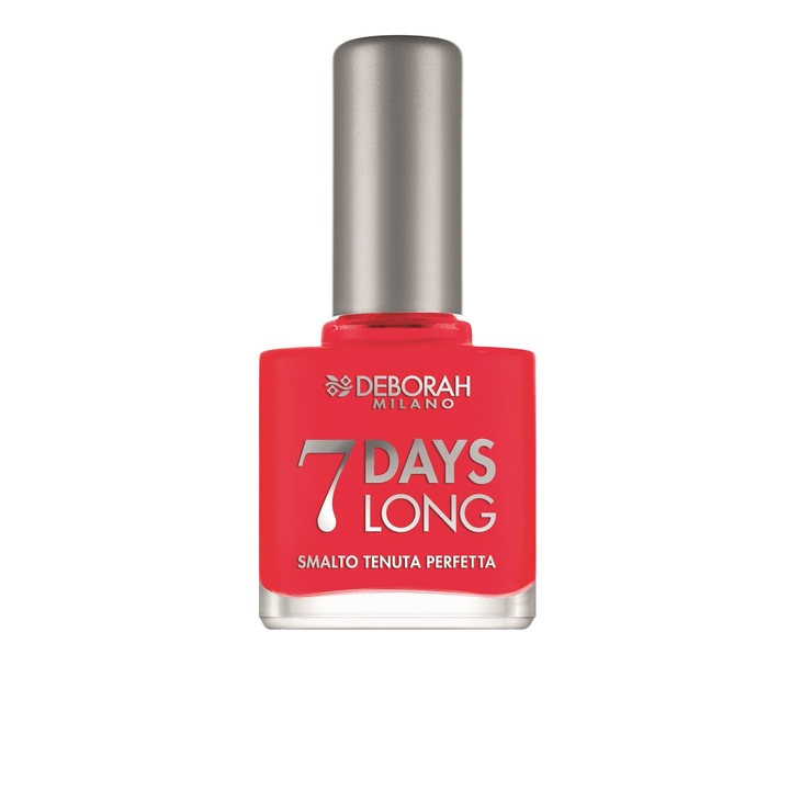 Lac de unghii Deborah "7 Days Long" 870 Coral red, 11 ml
